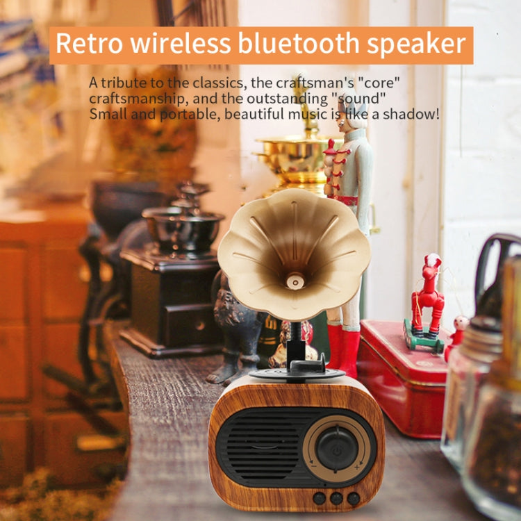 B5 Retro Phonograph Design Portable Wireless Stereo Speaker, B5