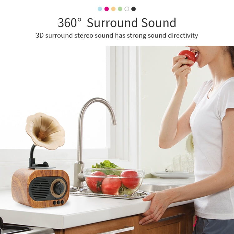 B5 Retro Phonograph Design Portable Wireless Stereo Speaker, B5
