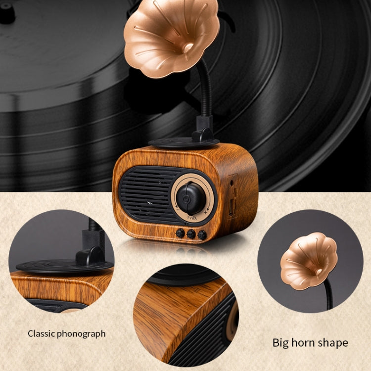 Enceinte stéréo portable sans fil au design rétro phonographe B5, B5
