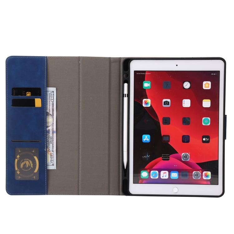 Étui à rabat horizontal en cuir de veau pour tablette, pour iPad 10.2 2019/2020/2021, pour iPad Air 3 10.5/Pro 10.5