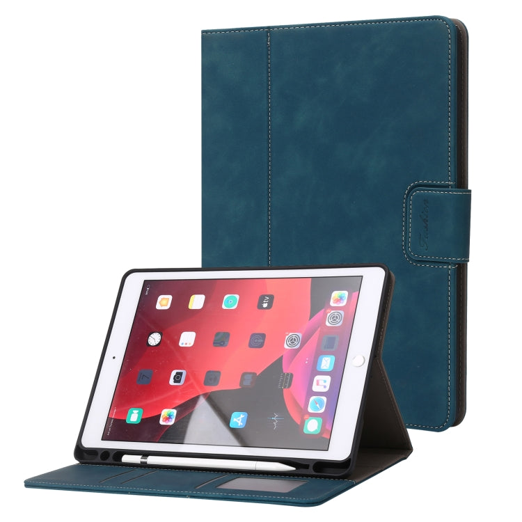 Étui à rabat horizontal en cuir de veau pour tablette, pour iPad 10.2 2019/2020/2021, pour iPad Air 3 10.5/Pro 10.5