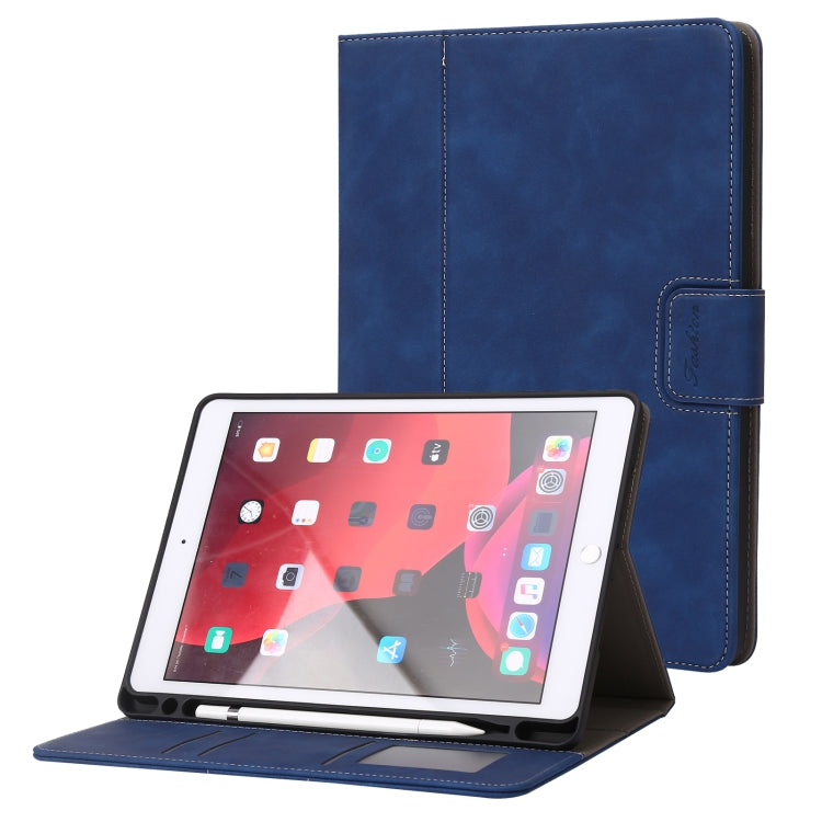 Étui à rabat horizontal en cuir de veau pour tablette, pour iPad 10.2 2019/2020/2021, pour iPad Air 3 10.5/Pro 10.5