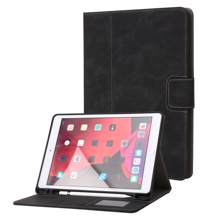 Étui à rabat horizontal en cuir de veau pour tablette, pour iPad 10.2 2019/2020/2021, pour iPad Air 3 10.5/Pro 10.5