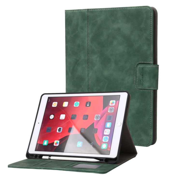 Étui à rabat horizontal en cuir de veau pour tablette, pour iPad 10.2 2019/2020/2021, pour iPad Air 3 10.5/Pro 10.5