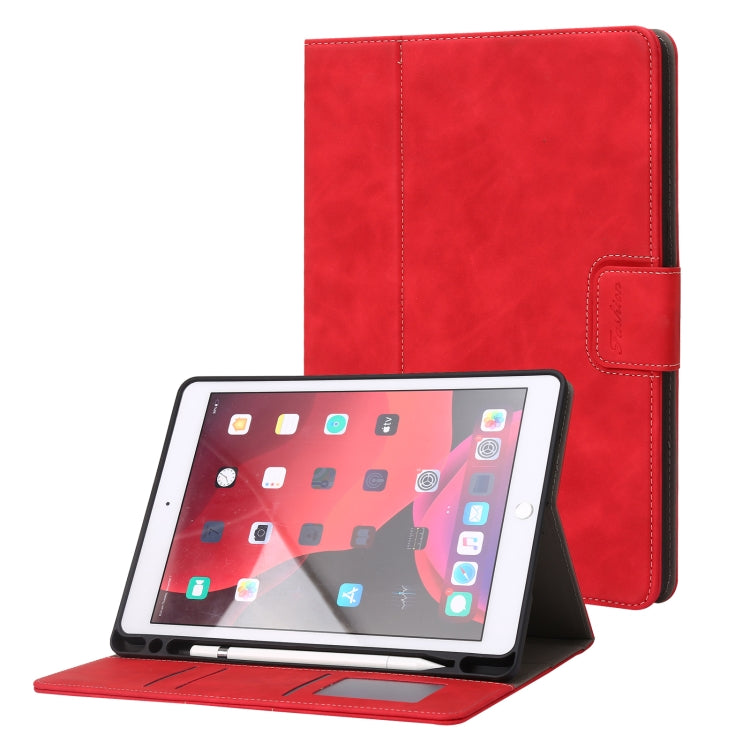 Étui à rabat horizontal en cuir de veau pour tablette, pour iPad 10.2 2019/2020/2021, pour iPad Air 3 10.5/Pro 10.5
