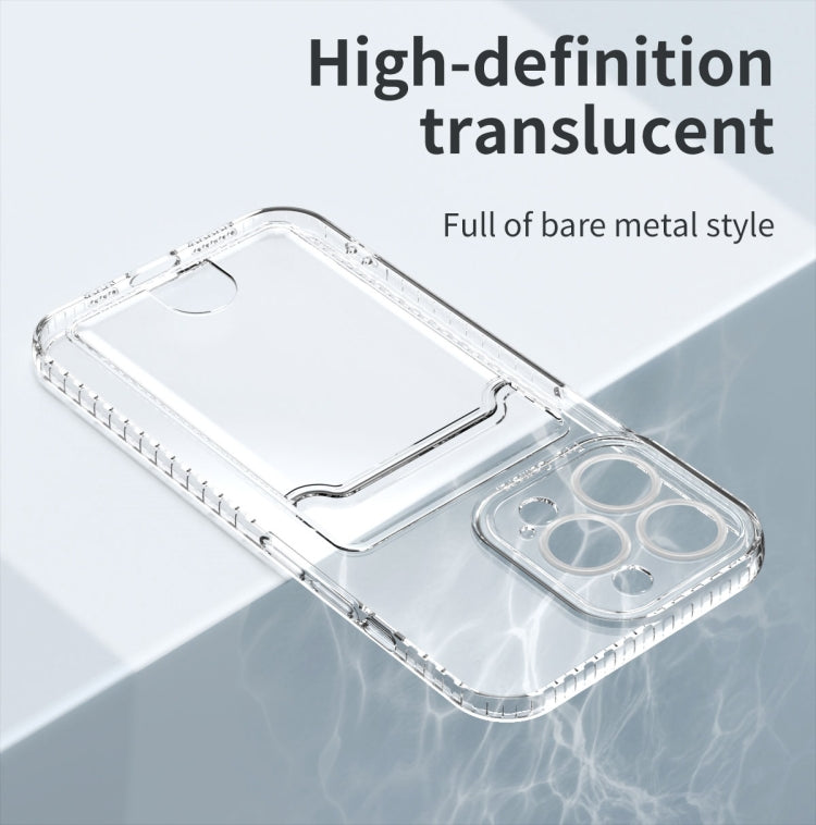 Card Bag Clear TPU Phone Case, For iPhone 14, For iPhone 14 14 Max, For iPhone 14 Pro, For iPhone 14 Pro Max