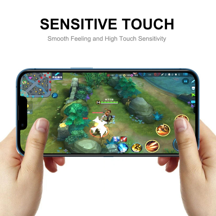 For iPhone 16e / 14 / 13 / 13 Pro ENKAY 6D Full Glue Tempered Glass Full Film, For iPhone 16e / 14 / 13 / 13 Pro (1 PC), For iPhone 16e / 14 / 13 / 13 Pro (2pcs), For iPhone 16e / 14 / 13 / 13 Pro (5pcs)