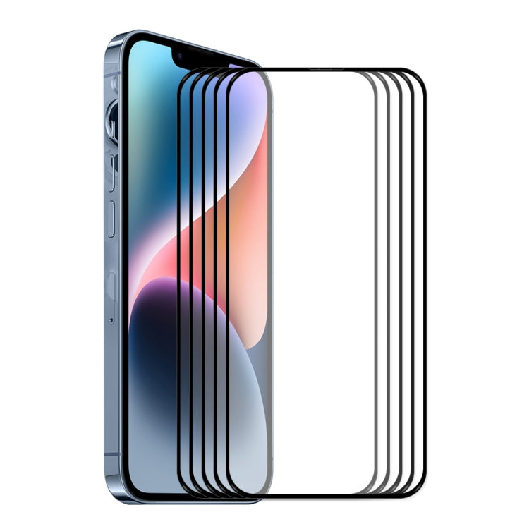 For iPhone 16e / 14 / 13 / 13 Pro ENKAY 6D Full Glue Tempered Glass Full Film, For iPhone 16e / 14 / 13 / 13 Pro (1 PC), For iPhone 16e / 14 / 13 / 13 Pro (2pcs), For iPhone 16e / 14 / 13 / 13 Pro (5pcs)