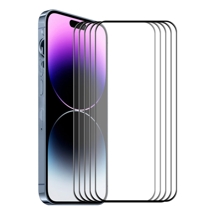 ENKAY 6D Full Glue Tempered Glass Full Film for iPhone 14 Pro, For iPhone 14 Pro (1 PC), For iPhone 14 Pro (2 PCS), For iPhone 14 Pro (5 PCS)
