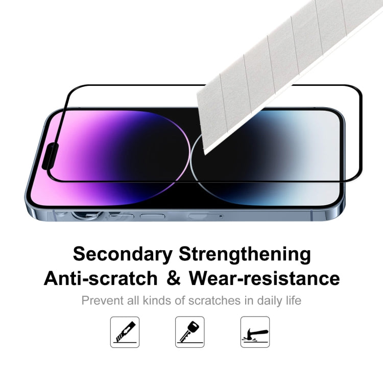 ENKAY Full Glue 0.26mm 9H 2.5D Tempered Glass Full Film for iPhone 14 Pro Max, For iPhone 14 Pro Max (1 PC), For iPhone 14 Pro Max (2 PCS), For iPhone 14 Pro Max (5 PCS), For iPhone 14 Pro Max (10 PCS)