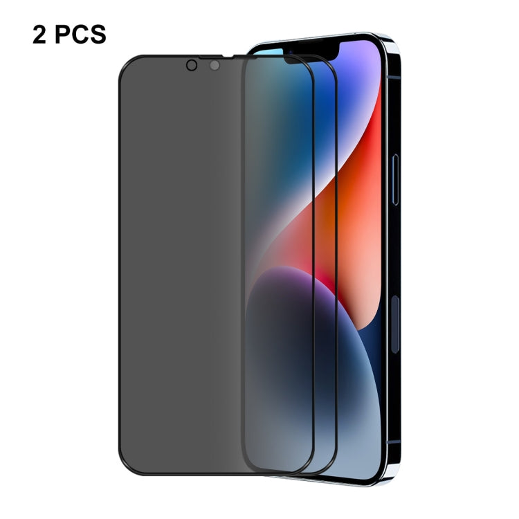 For iPhone 16e / 14 / 13 / 13 Pro ENKAY 28 Degree Anti-peeping Tempered Glass Film, For iPhone 16e / 14 / 13 / 13 Pro (1 PC), For iPhone 16e / 14 / 13 / 13 Pro (2pcs), For iPhone 16e / 14 / 13 / 13 Pro (5pcs)