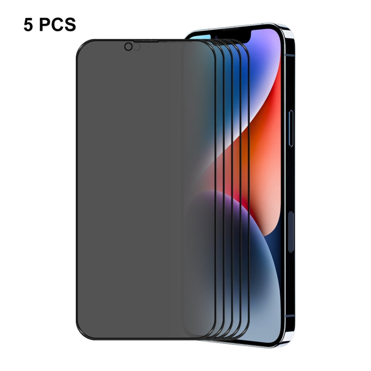For iPhone 16e / 14 / 13 / 13 Pro ENKAY 28 Degree Anti-peeping Tempered Glass Film, For iPhone 16e / 14 / 13 / 13 Pro (1 PC), For iPhone 16e / 14 / 13 / 13 Pro (2pcs), For iPhone 16e / 14 / 13 / 13 Pro (5pcs)
