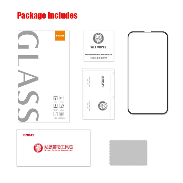 ENKAY Full Glue Tempered Glass Anti-fall Full Film for iPhone 14 Pro Max, For iPhone 14 Pro Max (1 PC), For iPhone 14 Pro Max (2 PCS), For iPhone 14 Pro Max (5 PCS)