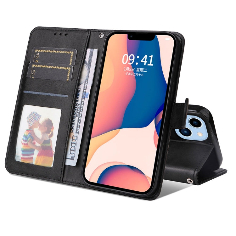 JSM Calf Texture Leather Phone Case For iPhone 14, For iPhone 14