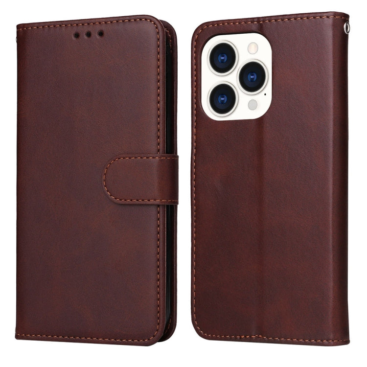 JSM Calf Texture Leather Phone Case For iPhone 14 Pro, For iPhone 14 Pro