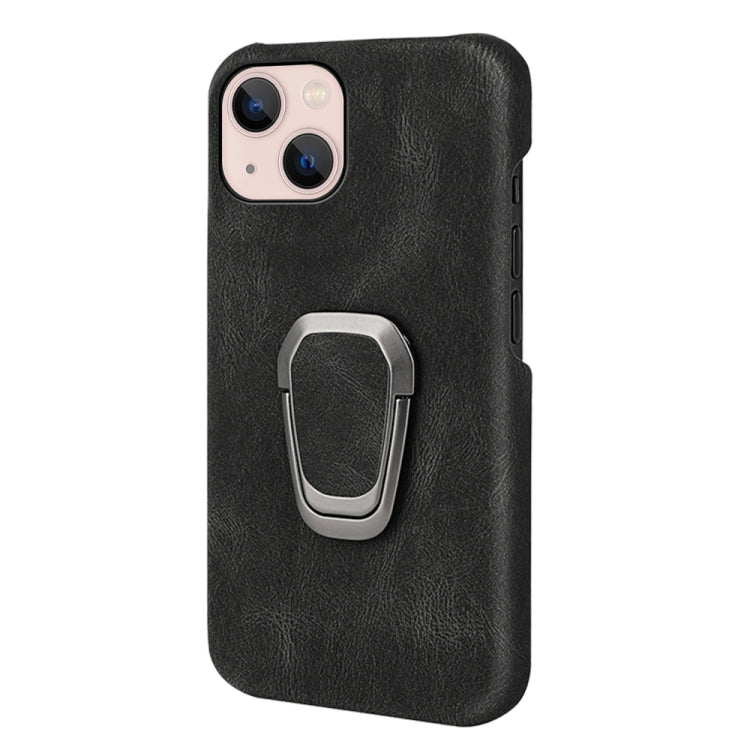 Ring Holder PU Phone Case For iPhone 14 Max, For iPhone 14 Max