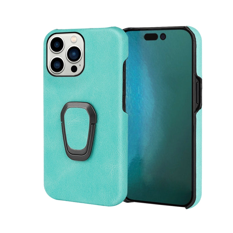 Ring Holder PU Phone Case For iPhone 14 Pro, For iPhone 14 Pro