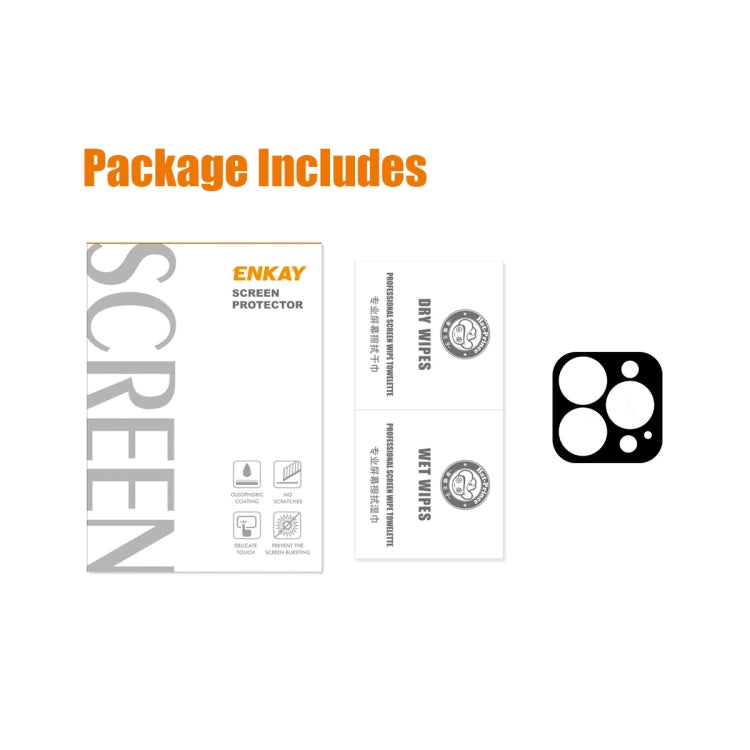 ENKAY 9H Rear Lens Tempered Glass Film For iPhone 13 Pro / 13 Pro Max, For iPhone 13 Pro / 13 Pro Max(1 PC), For iPhone 13 Pro / 13 Pro Max(2 PCS)