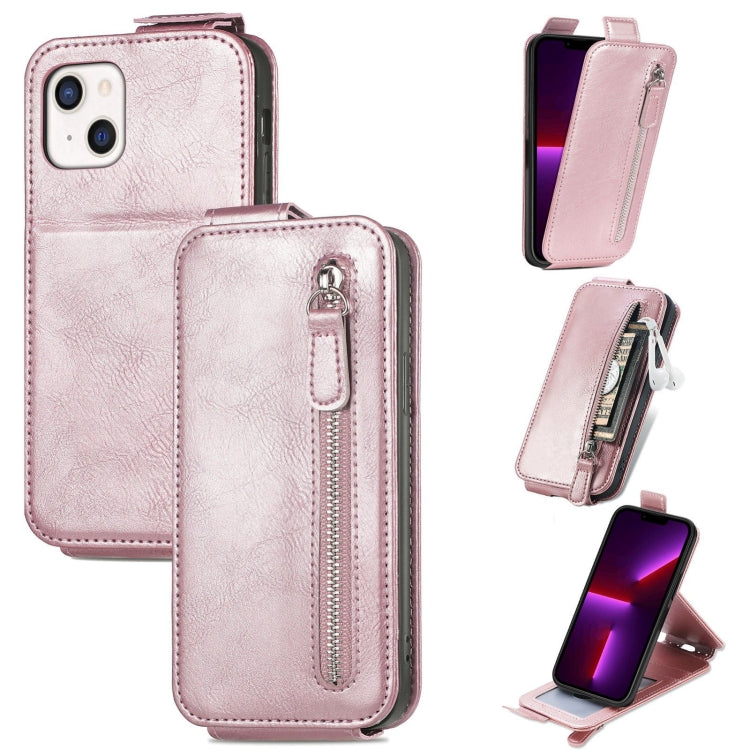 Zipper Wallet Vertical Flip Leather Phone Case