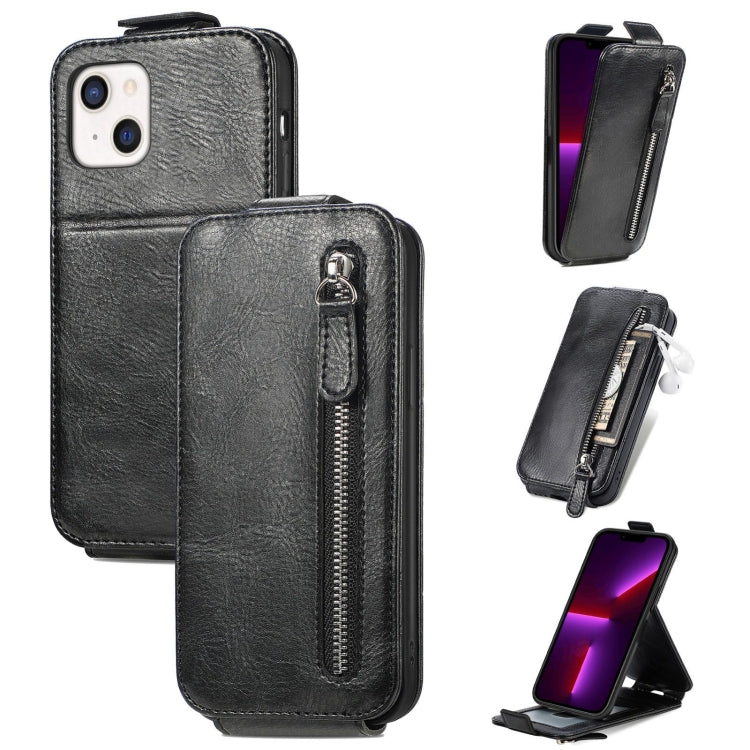 Zipper Wallet Vertical Flip Leather Phone Case