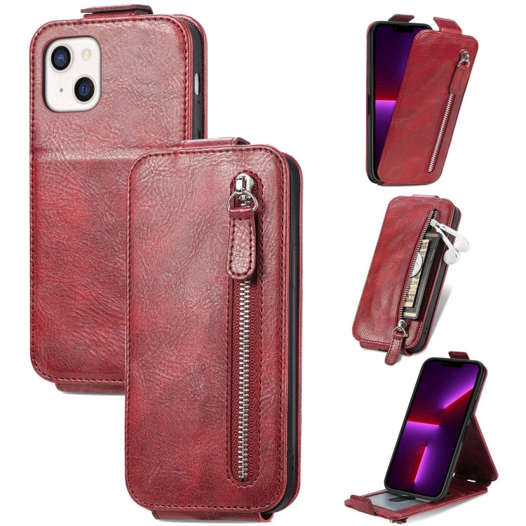 Zipper Wallet Vertical Flip Leather Phone Case
