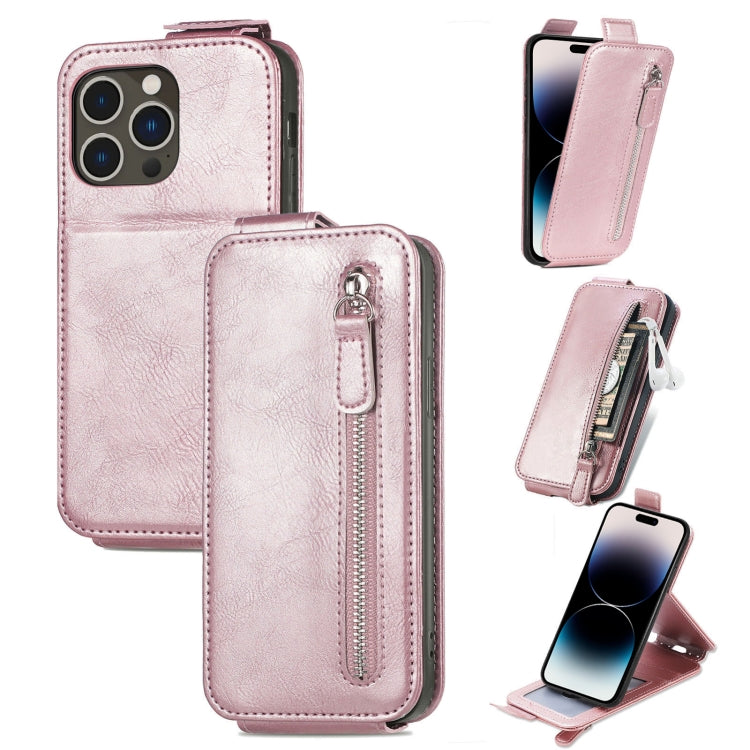 Zipper Wallet Vertical Flip Leather Phone Case
