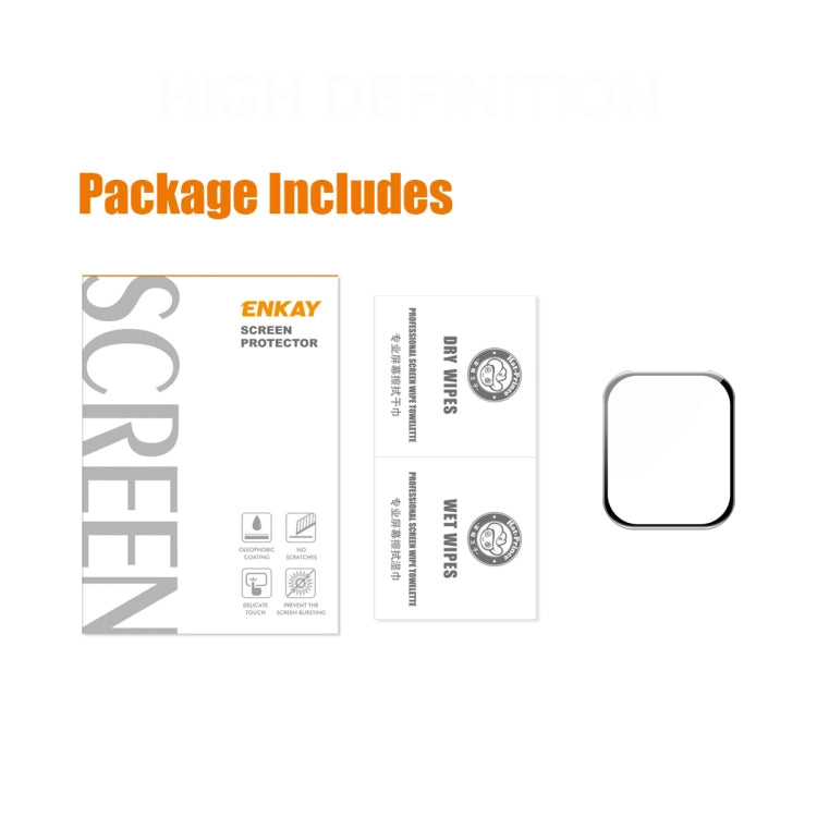 1 PCS ENKAY 3D Soft PC Edge PMMA Screen Film For Apple Watch Ultra / Ultra 2 / Ultra 3 49mm, 1 PCS, 2 PCS, 5 PCS, 10 PCS