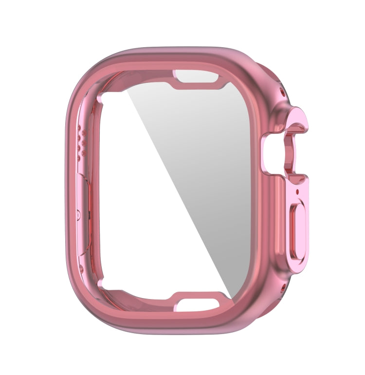 ENKAY Electroplated Soft TPU Case with Screen Film For Apple Watch Ultra / Ultra 2 49mm