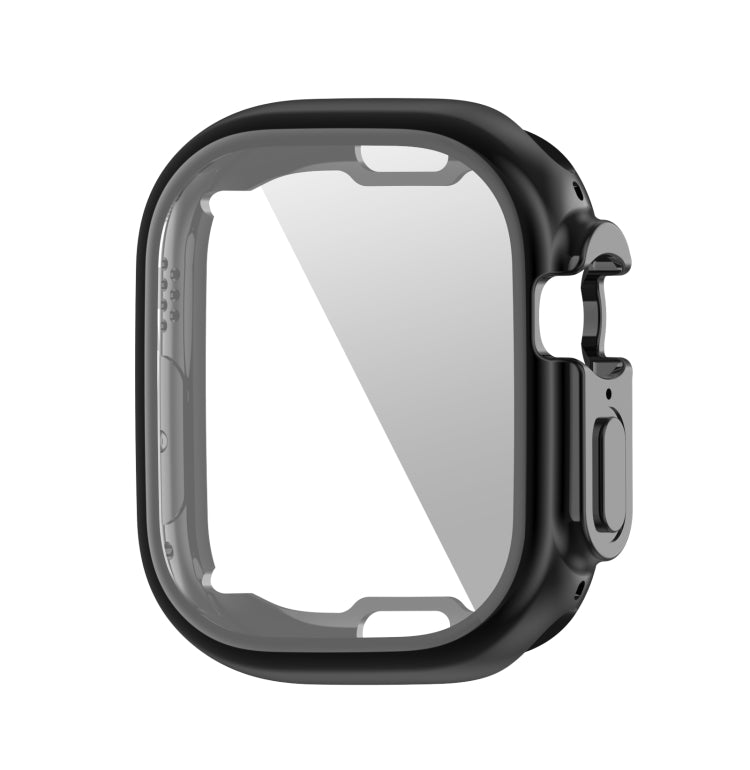 ENKAY Electroplated Soft TPU Case with Screen Film For Apple Watch Ultra / Ultra 2 49mm