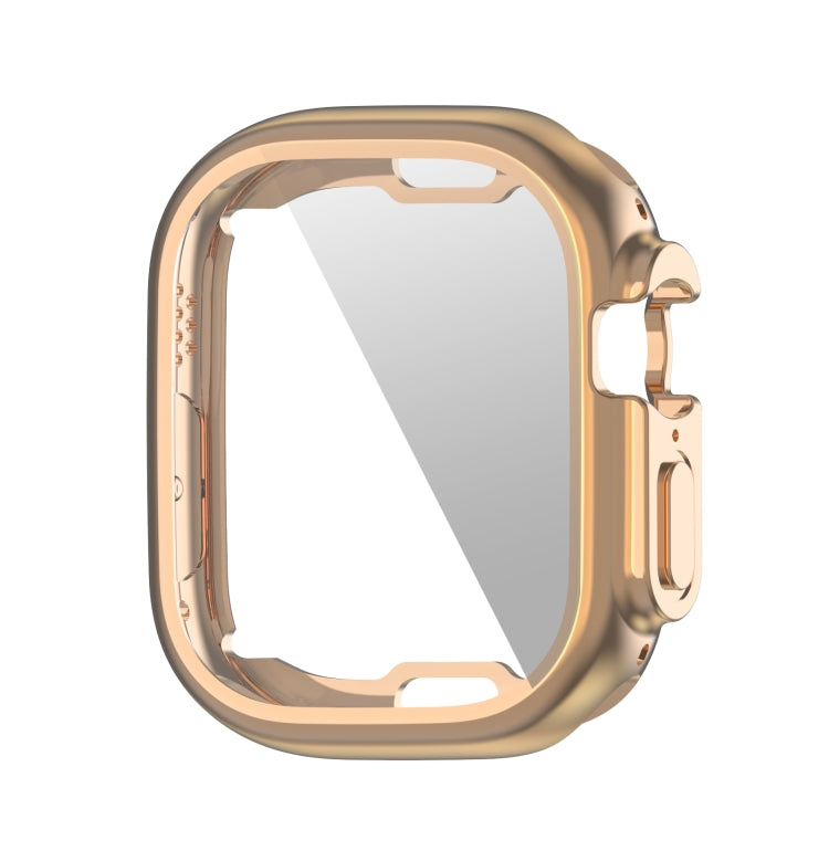 ENKAY Electroplated Soft TPU Case with Screen Film For Apple Watch Ultra / Ultra 2 49mm