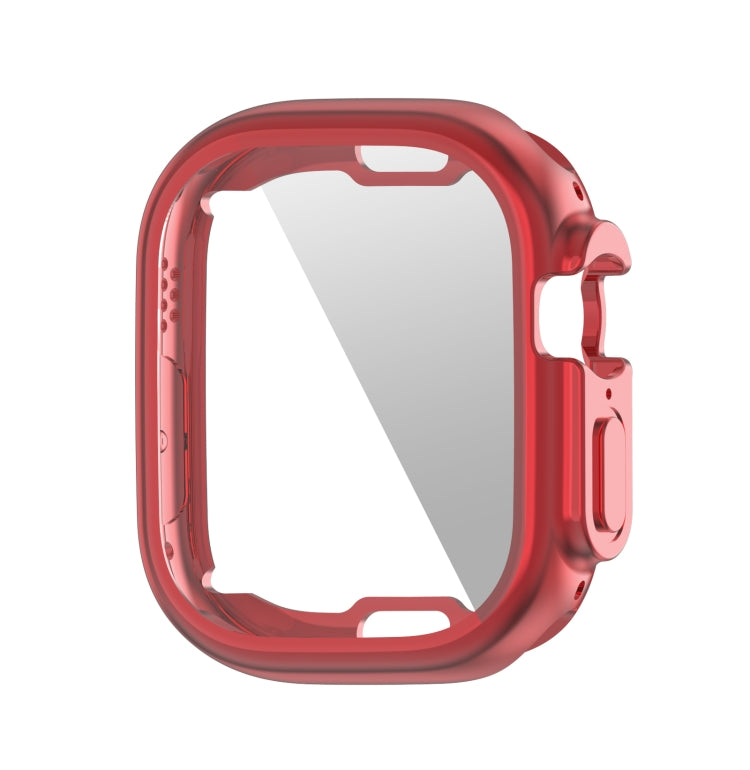 ENKAY Electroplated Soft TPU Case with Screen Film For Apple Watch Ultra / Ultra 2 49mm
