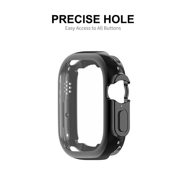 ENKAY Electroplated Soft TPU Case with Screen Film For Apple Watch Ultra / Ultra 2 49mm