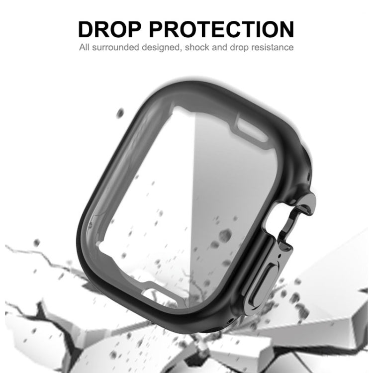 ENKAY Electroplated Soft TPU Case with Screen Film For Apple Watch Ultra / Ultra 2 49mm