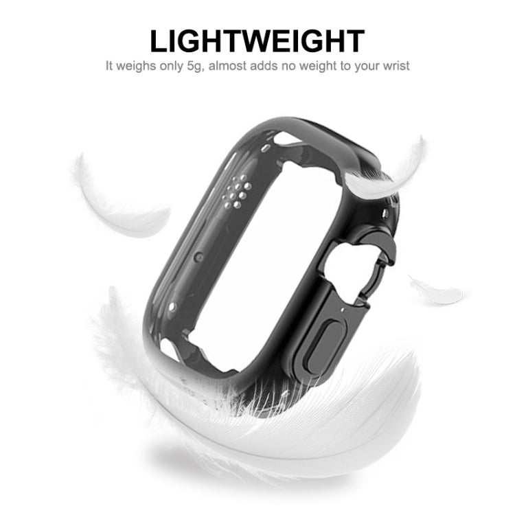 ENKAY Electroplated Soft TPU Case with Screen Film For Apple Watch Ultra / Ultra 2 49mm
