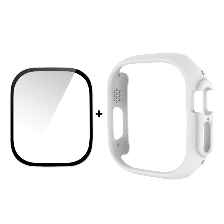 For Apple Watch Ultra / Ultra 2 49mm ENKAY 2 in 1 PC Case + Full Coverage 9H Tempered Glass Film