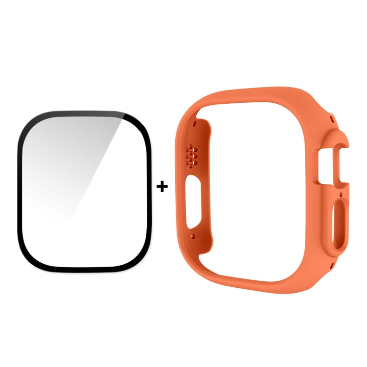 For Apple Watch Ultra / Ultra 2 49mm ENKAY 2 in 1 PC Case + Full Coverage 9H Tempered Glass Film
