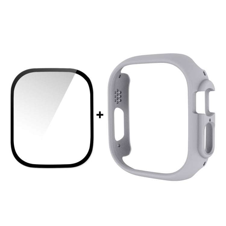 For Apple Watch Ultra / Ultra 2 49mm ENKAY 2 in 1 PC Case + Full Coverage 9H Tempered Glass Film