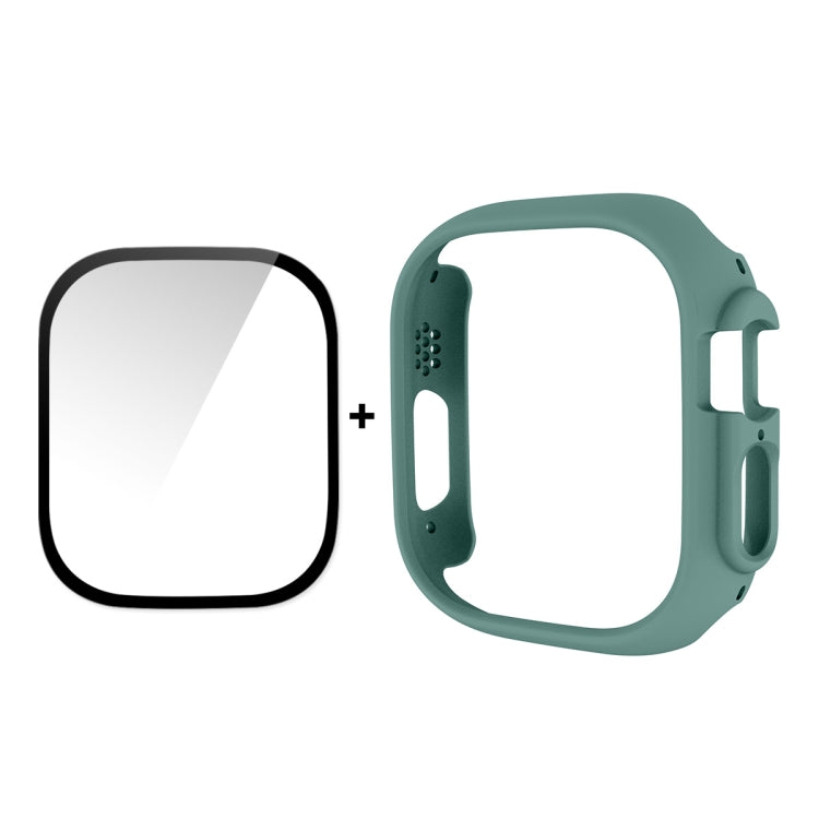 For Apple Watch Ultra / Ultra 2 49mm ENKAY 2 in 1 PC Case + Full Coverage 9H Tempered Glass Film