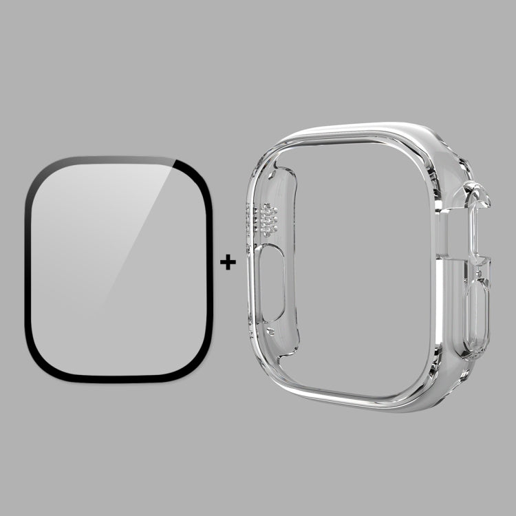 For Apple Watch Ultra / Ultra 2 49mm ENKAY 2 in 1 PC Case + Full Coverage 9H Tempered Glass Film