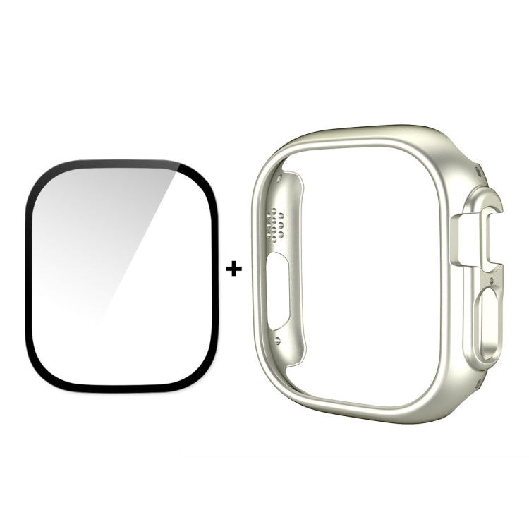 For Apple Watch Ultra / Ultra 2 49mm ENKAY 2 in 1 PC Case + Full Coverage 9H Tempered Glass Film