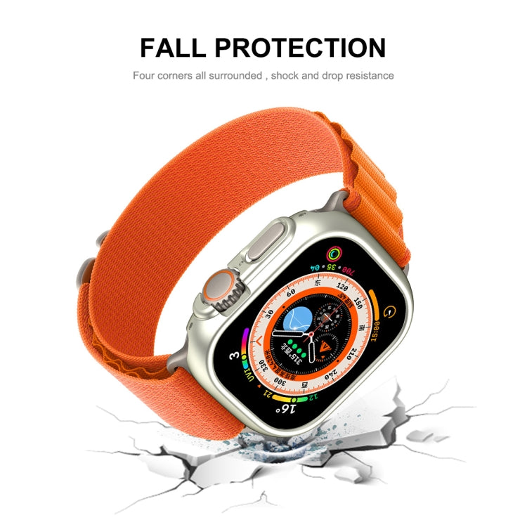 For Apple Watch Ultra / Ultra 2 49mm ENKAY 2 in 1 PC Case + Full Coverage 9H Tempered Glass Film