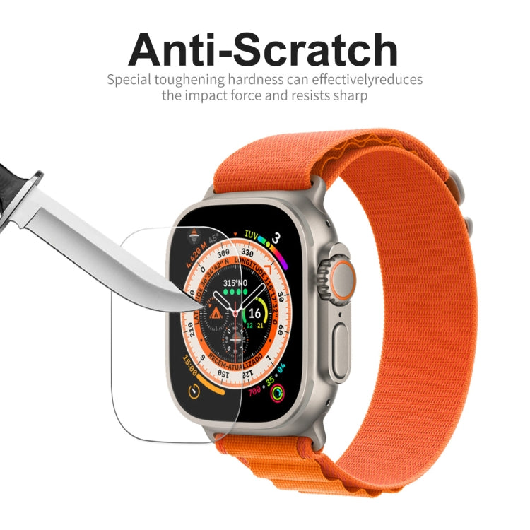 For Apple Watch Ultra / Ultra 2 / Ultra 3 49mm ENKAY 0.2mm 9H Tempered Glass Watch Film, 1pcs, 2pcs, 5pcs, 10pcs