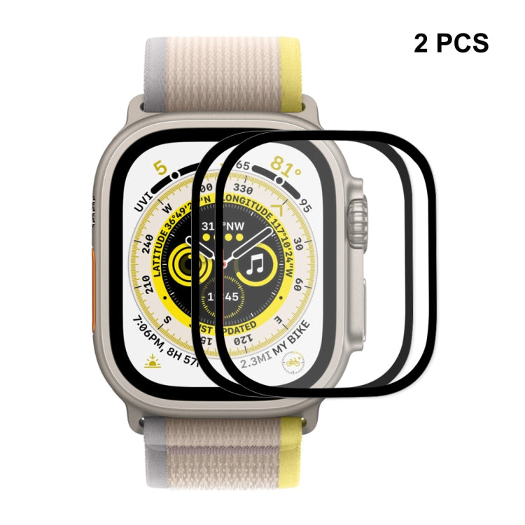For Apple Watch Ultra / Ultra 2 / Ultra 3 49mm ENKAY 9H Full Cover Tempered Glass Watch Film, 1pcs, 2pcs, 5pcs, 10pcs