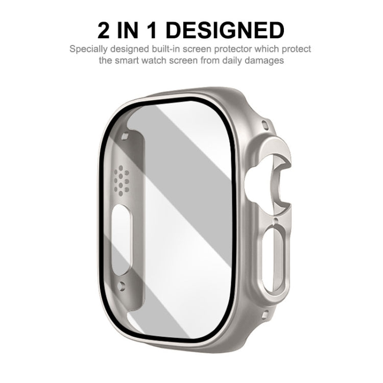 For Apple Watch Ultra / Ultra 2 49mm ENKAY PC Frame 9H Tempered Glass Case