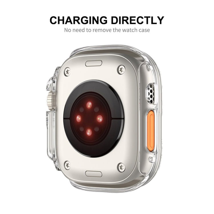 For Apple Watch Ultra / Ultra 2 49mm ENKAY PC Frame 9H Tempered Glass Case