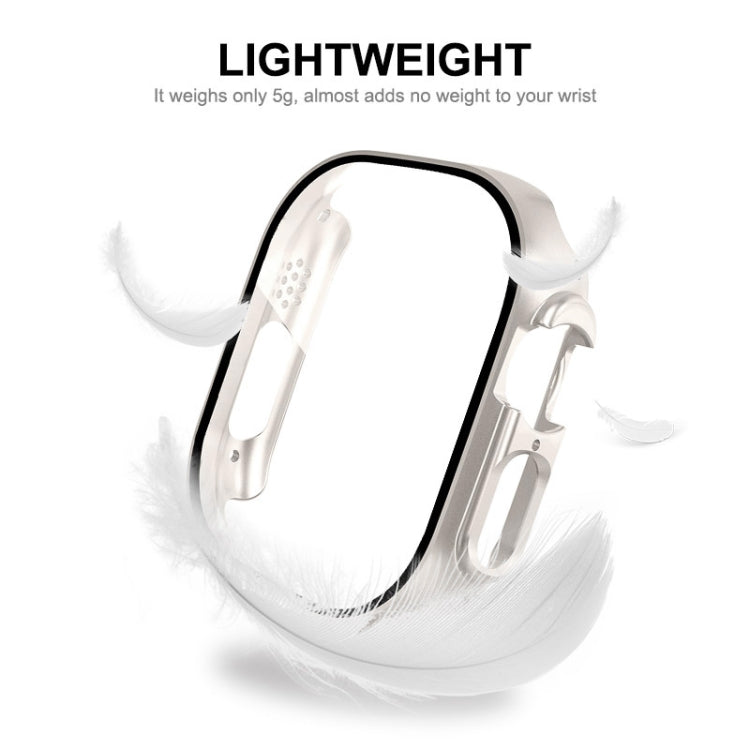 For Apple Watch Ultra / Ultra 2 49mm ENKAY PC Frame 9H Tempered Glass Case