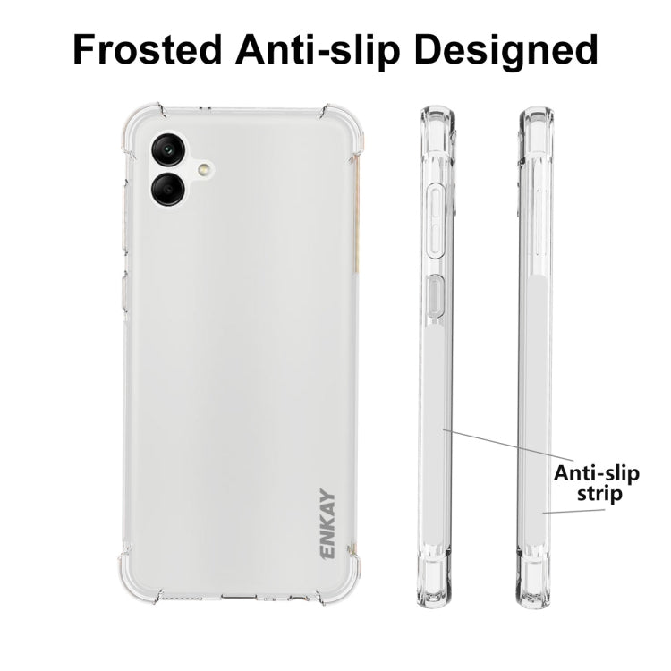 For Samsung Galaxy A04 4G ENKAY Clear TPU Shockproof Phone Case, For Samsung Galaxy A04 4G