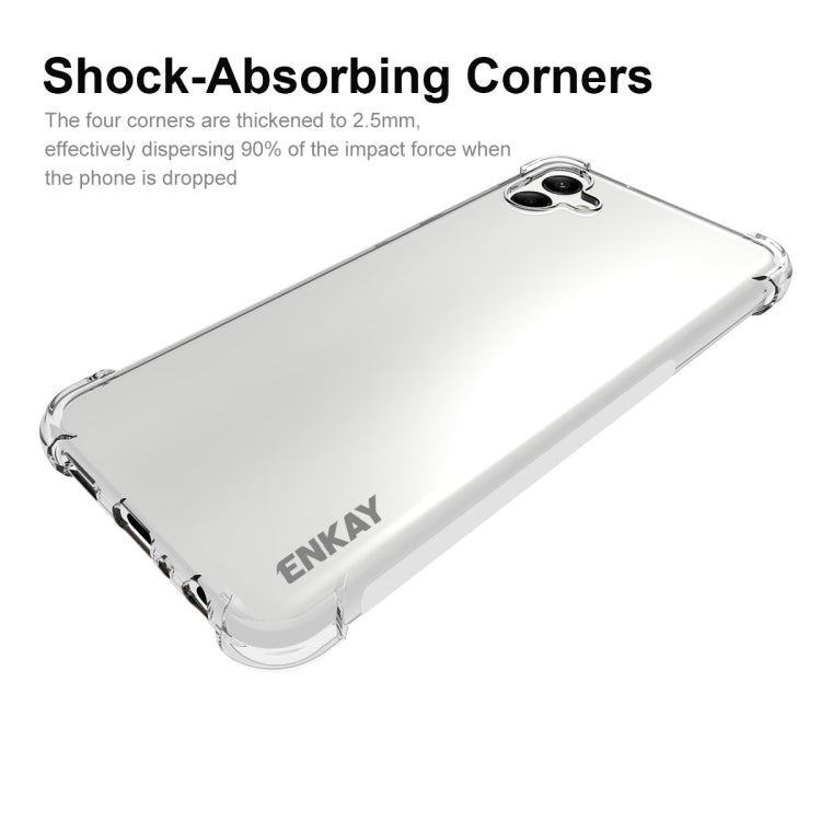 For Samsung Galaxy A04 4G ENKAY Clear TPU Shockproof Phone Case, For Samsung Galaxy A04 4G