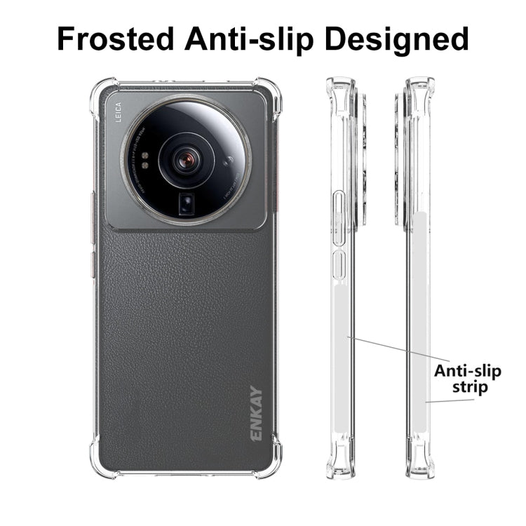 For Xiaomi 12S Ultra ENKAY Clear TPU Shockproof Phone Case, For Xiaomi 12S Ultra