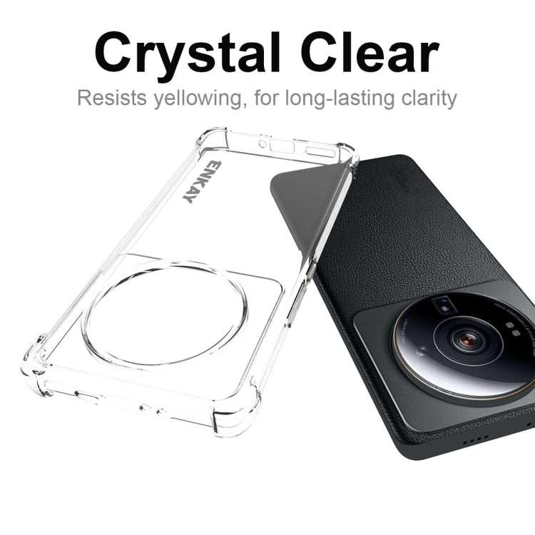 For Xiaomi 12S Ultra ENKAY Clear TPU Shockproof Phone Case, For Xiaomi 12S Ultra
